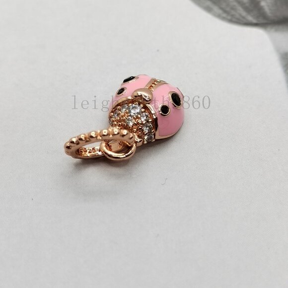 pandora Pink Ladybird Pendant charms - Picture 4 of 6